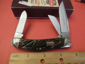 Schatt & Morgan 2008 Worm Groove Brown Bone Sowbelly  Pattern # 043160