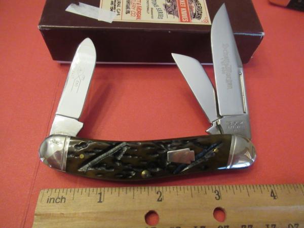 Schatt & Morgan 2008 Worm Groove Brown Bone Sowbelly  Pattern # 043160