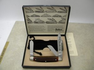 Boker Solingen Germany Bone "The Collector" 1981 Ltd Stockman Knife in Box