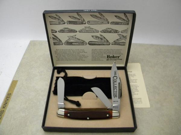 Boker Solingen Germany Bone "The Collector" 1981 Ltd Stockman Knife in Box Boker Solingen Germany Bone "The Collector" 1981 Ltd Stockman Knife in Box