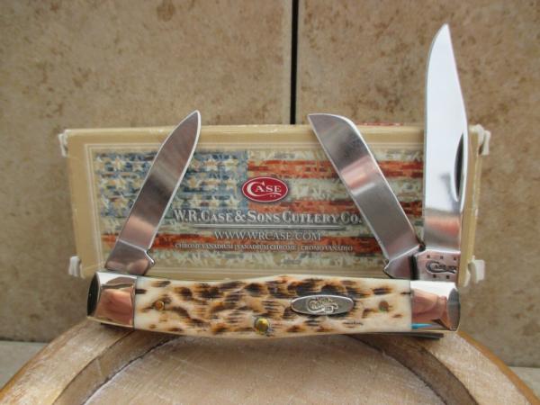 Case XX 63032 Amber Jigged Bone Stockman Case XX 63032 Amber Jigged Bone Stockman