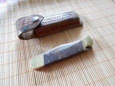  Kabar 1189 Lockback Knife with Leather pouch