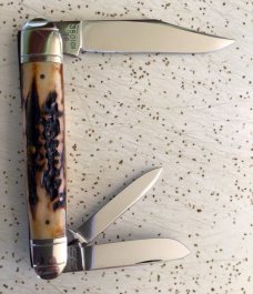 VINTAGE STAG WINCHESTER 350101 1996 NKCA WHITTLER POCKET KNIFE/LTD EDIT 1 of 1675/“MINT 2 THE BONE” VINTAGE STAG WINCHESTER 350101 1996 NKCA WHITTLER POCKET KNIFE/LTD EDIT 1 of 1675/“MINT 2 THE BONE”