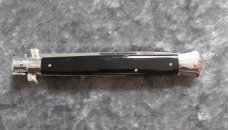 INOX 13" Italian Stiletto with Black Acrylic scales Mint NOS INOX 13" Italian Stiletto with Black Acrylic scales Mint NOS