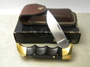  Vintage Kershaw 1050 Oregon USA by Kai Japan Lockback Knife w/Pouch NIB