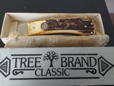 1981 Boker Tree Brand Classic stag handle lockback model 4100 1981 Boker Tree Brand Classic stag handle lockback model 4100