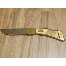 Vintage Gerber Gold Plated Large Lockback, 97223 Vintage Gerber Gold Plated Large Lockback, 97223