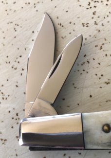 VINTAGE STAG KA-BAR OLEAN NY “DOGS HEAD” “ KA-BAR-LO” POCKET KNIFE/ “PC GLOWS “ VINTAGE STAG KA-BAR OLEAN NY “DOGS HEAD” “ KA-BAR-LO” POCKET KNIFE/ “PC GLOWS “