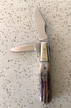 VINTAGE STAG KA-BAR OLEAN NY “DOGS HEAD” “ KA-BAR-LO” POCKET KNIFE/ “PC GLOWS “ VINTAGE STAG KA-BAR OLEAN NY “DOGS HEAD” “ KA-BAR-LO” POCKET KNIFE/ “PC GLOWS “