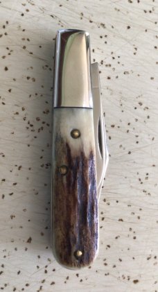 VINTAGE STAG KA-BAR OLEAN NY “DOGS HEAD” “ KA-BAR-LO” POCKET KNIFE/ “PC GLOWS “ VINTAGE STAG KA-BAR OLEAN NY “DOGS HEAD” “ KA-BAR-LO” POCKET KNIFE/ “PC GLOWS “