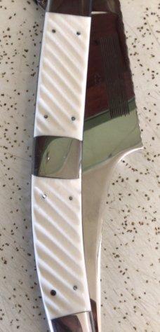 VINTAGE JOE KIOUS USA CUSTOM MADE LARGE NAVAJA STYLE FOLDING HUNTING KNIFE/ “ BIG and BEAUTIFUL “ VINTAGE JOE KIOUS USA CUSTOM MADE LARGE NAVAJA STYLE FOLDING HUNTING KNIFE/ “ BIG and BEAUTIFUL “