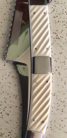 VINTAGE JOE KIOUS USA CUSTOM MADE LARGE NAVAJA STYLE FOLDING HUNTING KNIFE/ “ BIG and BEAUTIFUL “ VINTAGE JOE KIOUS USA CUSTOM MADE LARGE NAVAJA STYLE FOLDING HUNTING KNIFE/ “ BIG and BEAUTIFUL “