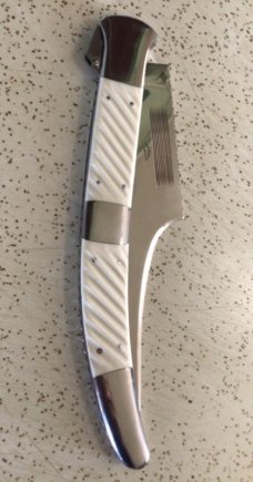 VINTAGE JOE KIOUS USA CUSTOM MADE LARGE NAVAJA STYLE FOLDING HUNTING KNIFE/ “ BIG and BEAUTIFUL “ VINTAGE JOE KIOUS USA CUSTOM MADE LARGE NAVAJA STYLE FOLDING HUNTING KNIFE/ “ BIG and BEAUTIFUL “