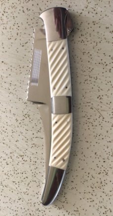 VINTAGE JOE KIOUS USA CUSTOM MADE LARGE NAVAJA STYLE FOLDING HUNTING KNIFE/ “ BIG and BEAUTIFUL “ VINTAGE JOE KIOUS USA CUSTOM MADE LARGE NAVAJA STYLE FOLDING HUNTING KNIFE/ “ BIG and BEAUTIFUL “