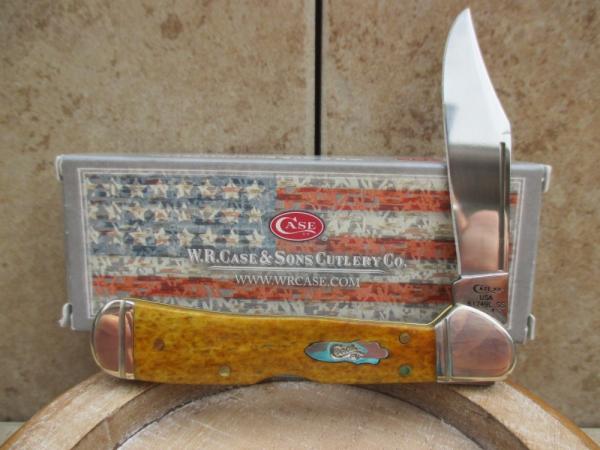 Case XX Antique Smooth Bone Mini CopperLock  (Lockback)