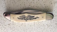 VINTAGE SCHRADE SCRIMSHAW USA 260SC FOLDING HUNTER/POCKET KNIFE/NOS/1st x OUT OF THE BOX VINTAGE SCHRADE SCRIMSHAW USA 260SC FOLDING HUNTER/POCKET KNIFE/NOS/1st x OUT OF THE BOX