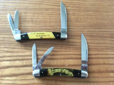 2 Congress Whittlers N.C.Co. Novelty Cutlery Co Canton, Ohio Vintage Pin Up Art