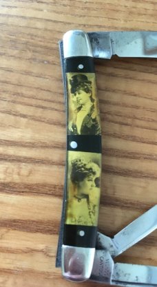 2 Congress Whittlers N.C.Co. Novelty Cutlery Co Canton, Ohio Vintage Pin Up Art