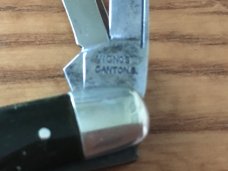2 Congress Whittlers N.C.Co. Novelty Cutlery Co Canton, Ohio Vintage Pin Up Art