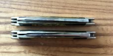 2 Congress Whittlers N.C.Co. Novelty Cutlery Co Canton, Ohio Vintage Pin Up Art