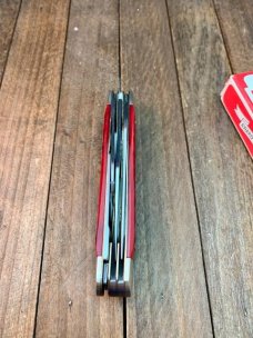 Henckels 4 Blade Stockman Red Rope Jigged Bone Henckels 4 Blade Stockman Red Rope Jigged Bone