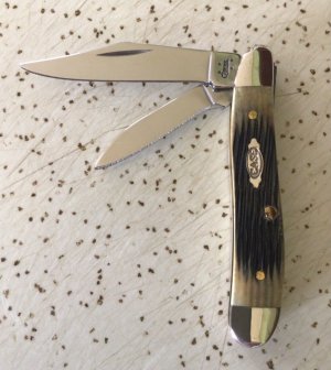 CASE XX BONE 6220 2006 PEANUT POCKET KNIFE / SWEET PIECE 
