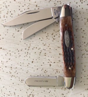 VINTAGE BONE CASE XX 1979 6347HP MEDIUM STOCKMAN POCKET KNIFE/ SWEET  PC 