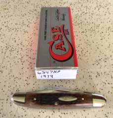 VINTAGE BONE CASE XX 1979 6347HP MEDIUM STOCKMAN POCKET KNIFE/ SWEET  PC 