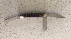 VINTAGE BONE CASE XX 1979 6347HP MEDIUM STOCKMAN POCKET KNIFE/ SWEET  PC 