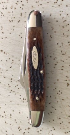 VINTAGE BONE CASE XX 1979 6347HP MEDIUM STOCKMAN POCKET KNIFE/ SWEET  PC 