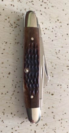 VINTAGE BONE CASE XX 1979 6347HP MEDIUM STOCKMAN POCKET KNIFE/ SWEET  PC 