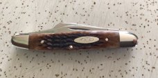 VINTAGE BONE CASE XX 1979 6347HP MEDIUM STOCKMAN POCKET KNIFE/ SWEET  PC 