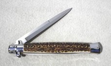 NEW OLD STOCK FRANK BELTRAME 13" GENUINE STAG ITALIAN STILETTO 