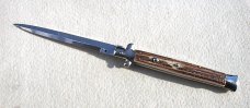 NEW OLD STOCK FRANK BELTRAME 13" GENUINE STAG ITALIAN STILETTO 