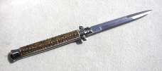 NEW OLD STOCK FRANK BELTRAME 13" GENUINE STAG ITALIAN STILETTO 