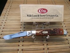 CASEXX 6207 MINI TRAPPER POCKET KNIFE CHESTNUT BROWN JIGGED BONE SCALES VINT. 1999 NEW MINT IN BOX CASEXX 6207 MINI TRAPPER POCKET KNIFE CHESTNUT BROWN JIGGED BONE SCALES VINT. 1999 NEW MINT IN BOX