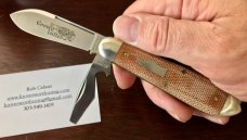 Great Eastern Cutlery Tidioute #852221CL Crown Lifter, Natural Canvas Micarta Handle, New (GEC 85) Great Eastern Cutlery Tidioute #852221CL Crown Lifter, Natural Canvas Micarta Handle, New (GEC 85)