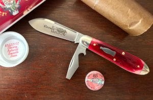 Great Eastern Cutlery Tidioute #852221CL Crown Lifter, Cherry Smooth Bone Handle, New (GEC 85) 