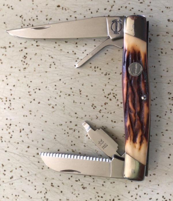 VINTAGE REMINGTON UMC USA R-2 WATERFOWL POCKET KNIFE w/CHOKE TOOL/ SWEET PIECE 