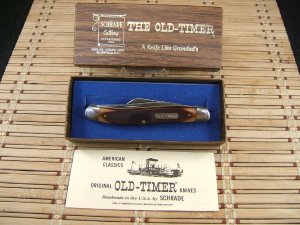 SCHRADE U.S.A. OLD TIMER 610T RARE IN THIS CONDITION VINTAGE SLIM STOCKMAN POCKET KNIFE NOS IN BOX 