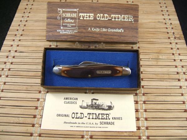 SCHRADE U.S.A. OLD TIMER 610T RARE IN THIS CONDITION VINTAGE SLIM STOCKMAN POCKET KNIFE NOS IN BOX SCHRADE U.S.A. OLD TIMER 610T RARE IN THIS CONDITION VINTAGE SLIM STOCKMAN POCKET KNIFE NOS IN BOX