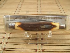 SCHRADE U.S.A. 832 STOCKMAN TRIPLE BLADE HIGH CARBON STEEL POCKET KNIFE IN ORIGINAL TUBE WITH PAPERS SCHRADE U.S.A. 832 STOCKMAN TRIPLE BLADE HIGH CARBON STEEL POCKET KNIFE IN ORIGINAL TUBE WITH PAPERS