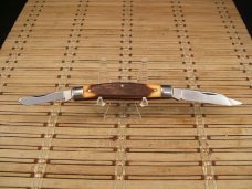 SCHRADE U.S.A. 832 STOCKMAN TRIPLE BLADE HIGH CARBON STEEL POCKET KNIFE IN ORIGINAL TUBE WITH PAPERS