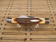 SCHRADE U.S.A. 832 STOCKMAN TRIPLE BLADE HIGH CARBON STEEL POCKET KNIFE IN ORIGINAL TUBE WITH PAPERS SCHRADE U.S.A. 832 STOCKMAN TRIPLE BLADE HIGH CARBON STEEL POCKET KNIFE IN ORIGINAL TUBE WITH PAPERS