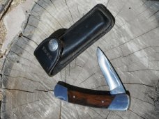 BUCK USA PRINCE MODEL 503 WOOD HANDLES LOCKBACK FOLDING POCKET KNIFE with BUCK SHEATH MADE IN U.S.A. BUCK USA PRINCE MODEL 503 WOOD HANDLES LOCKBACK FOLDING POCKET KNIFE with BUCK SHEATH MADE IN U.S.A.
