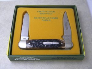 Remington UMC USA 1993 Genuine Bone R4356 Silver Bullet Bush Pilot Knife in Box