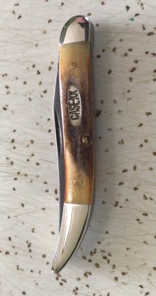 VINTAGE STAG CASE XX 1999 510096 D SMALL TEXAS TOOTHPICK POCKET KNIFE/NOS/ “DAMASCUS BLADE”/ “SWEET” VINTAGE STAG CASE XX 1999 510096 D SMALL TEXAS TOOTHPICK POCKET KNIFE/NOS/ “DAMASCUS BLADE”/ “SWEET”