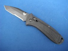 Discontinued Benchmade 5300SBK AUTO Presidio Tanto 3.44" Black Combo Blade, Aluminum Handles Box + Discontinued Benchmade 5300SBK AUTO Presidio Tanto 3.44" Black Combo Blade, Aluminum Handles Box +