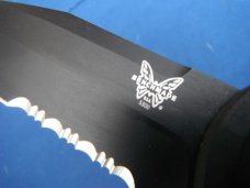 Discontinued Benchmade 5300SBK AUTO Presidio Tanto 3.44" Black Combo Blade, Aluminum Handles Box + Discontinued Benchmade 5300SBK AUTO Presidio Tanto 3.44" Black Combo Blade, Aluminum Handles Box +