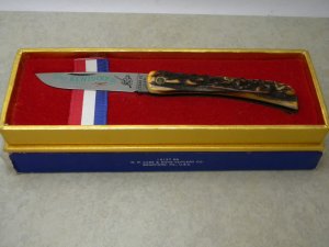 Case XX USA 1976 Stag 5137SS Kentucky Bicentennial Sodbuster Knife - In Box